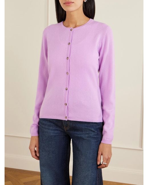 Allude Pink Cashmere Cardigan