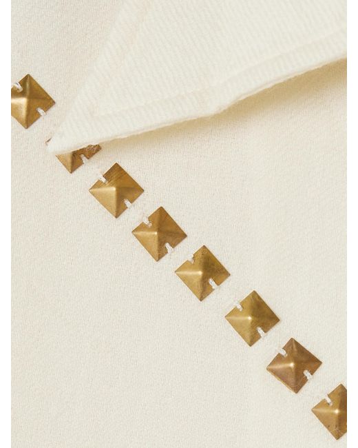 Alix Of Bohemia Natural Stevie Hemd Aus Woll-Twill Mit Nieten