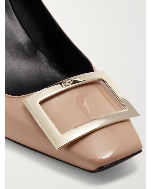 Roger Vivier Multicolor Belle Vivier Trompette 70 Patent-Leather Pumps