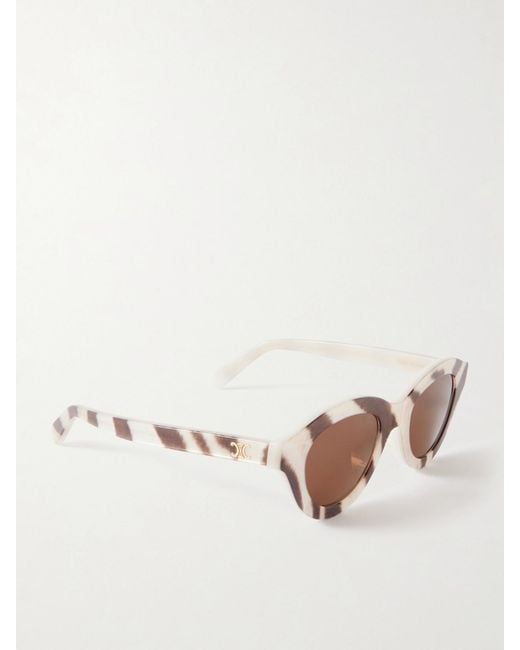 Céline Pink Round-Frame Acetate Sunglasses
