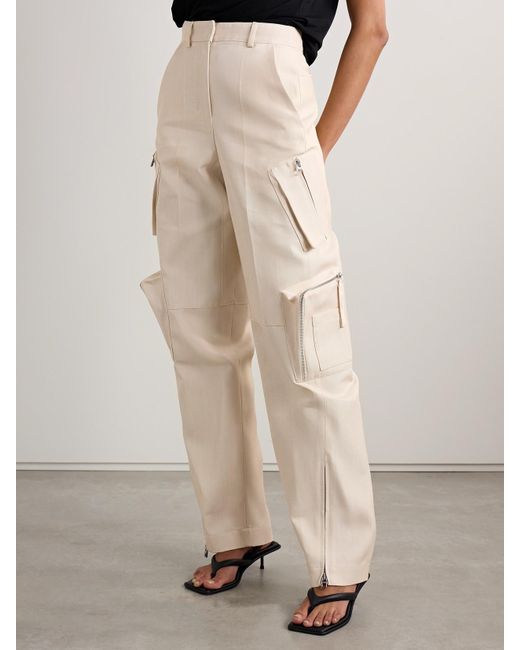 Jacquemus Natural Atelier Canvas Straight-Leg Cargo Pants