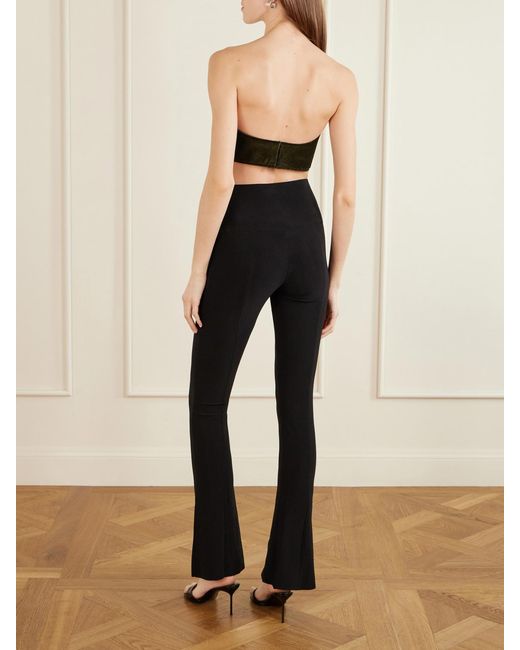 Jean Paul Gaultier Brown Cotton-Corduroy Bandeau Top