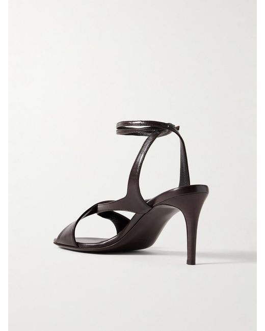 Khaite Brown Liria Leather Sandals
