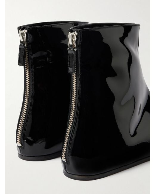 Le Monde Beryl Black Luna Patent-Leather Ankle Boots