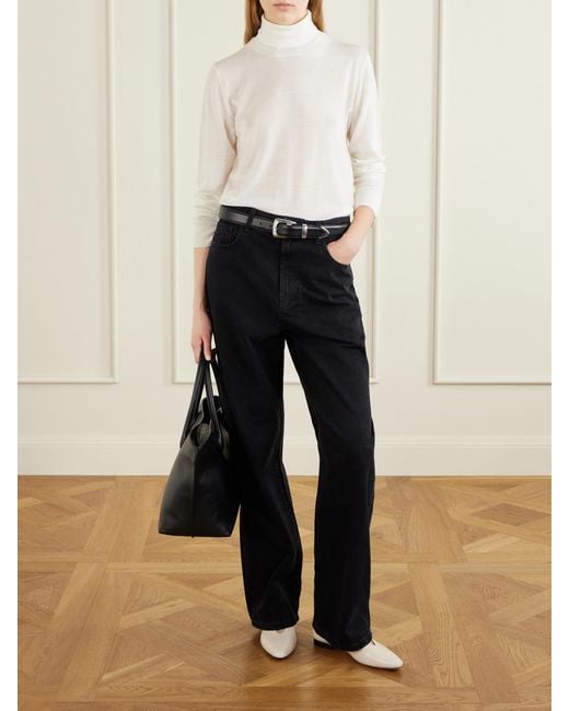 Rohe Black Bruun Wide-Leg Jeans