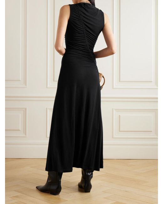 Ulla Johnson Black Natalia Lyocell-Jersey Maxi Dress