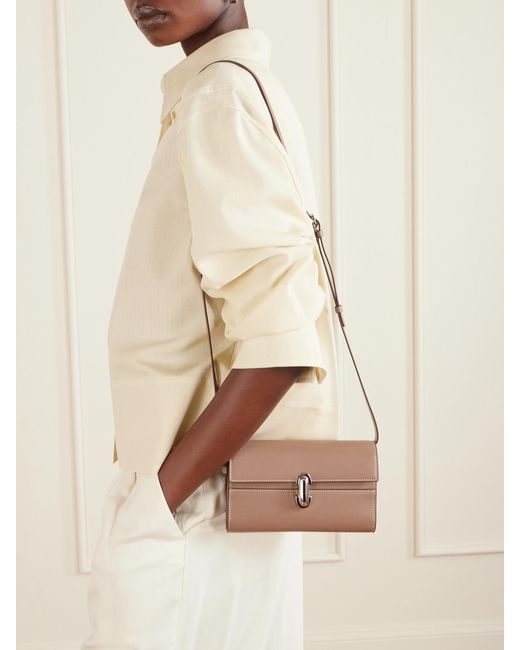 SAVETTE Natural Symmetry Mini Leather Shoulder Bag
