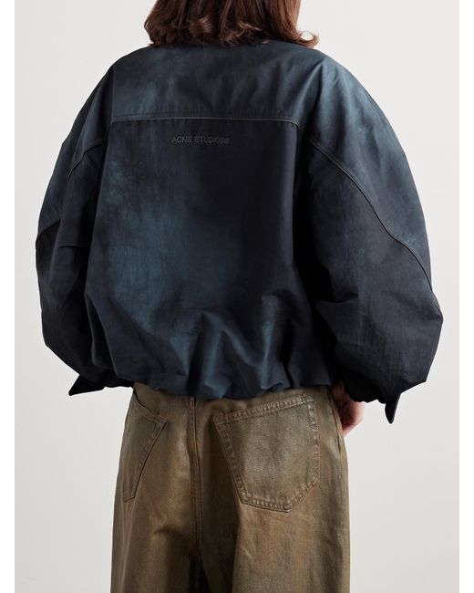 Acne Blue Paneled Shell Coat