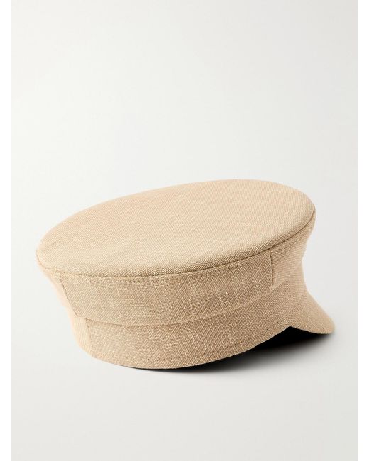Ruslan Baginskiy Natural Baker Boy Embroidered Woven Cap