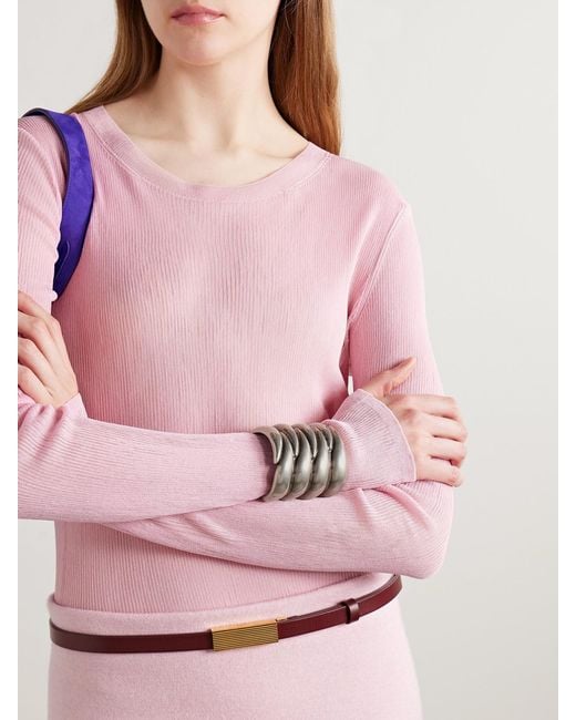 Khaite Gray Cyclone-Tone Cuff