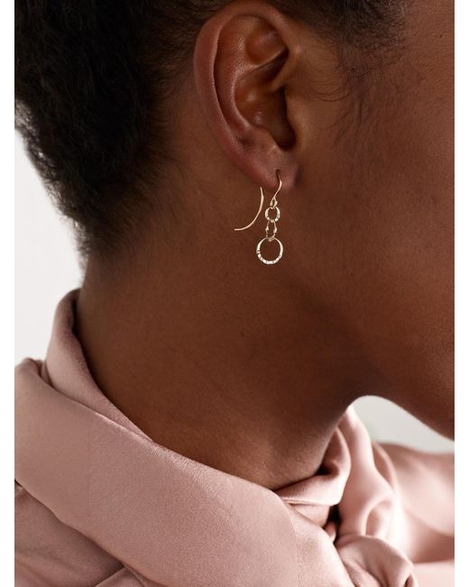 Melissa Joy Manning Natural Triple Link 14-Karat Recycled Diamond Earrings