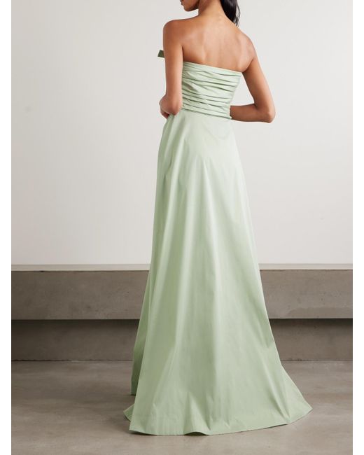 Robe Du Soir Bustier En Taffetas À Nœud Lucinda BERNADETTE en coloris Green