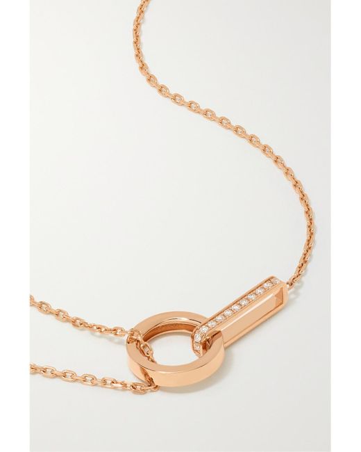 Repossi White Berbère 18-Karat Rose Diamond Necklace