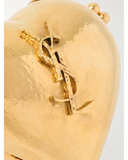 Saint Laurent Metallic Evening-Tone Clutch