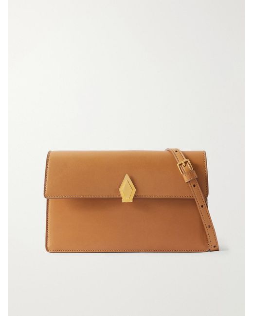 Metier Brown Parallel 22 Small Leather Shoulder Bag