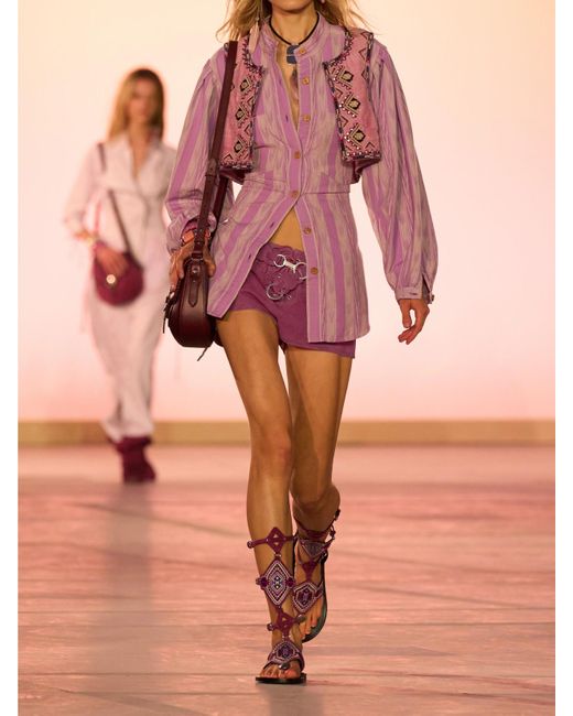 Isabel Marant Red Shorts Delma