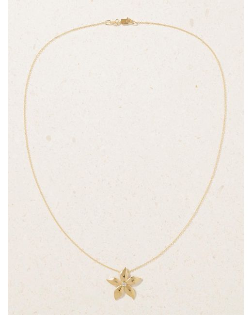 Ileana Makri Natural Blossom 18-Karat Diamond Necklace