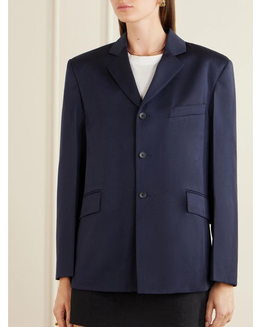 RÙADH Blue The Stewart Wool Blazer