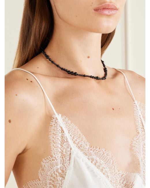Sophie Buhai Natural Constellation Sterling And Onyx Beaded Necklace