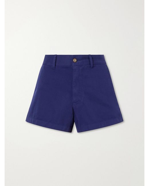 Polo Ralph Lauren Blue Cotton-Twill Shorts