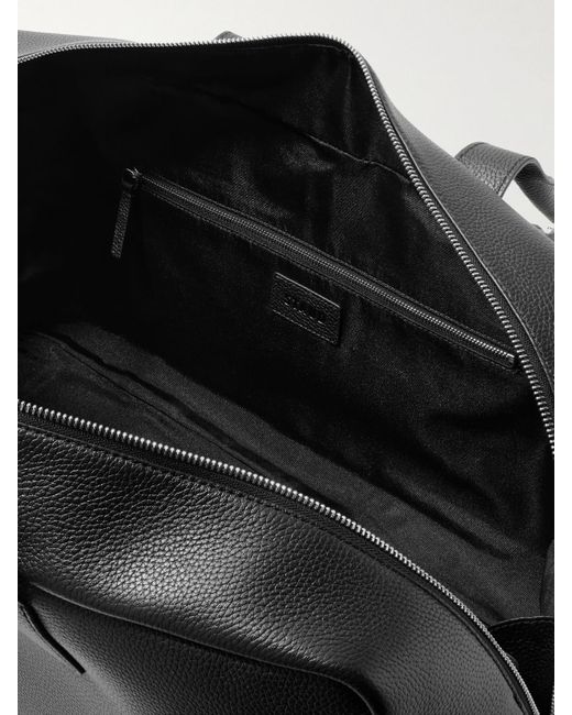 Staud Black The Dude Weekender Aus Strukturiertem Leder