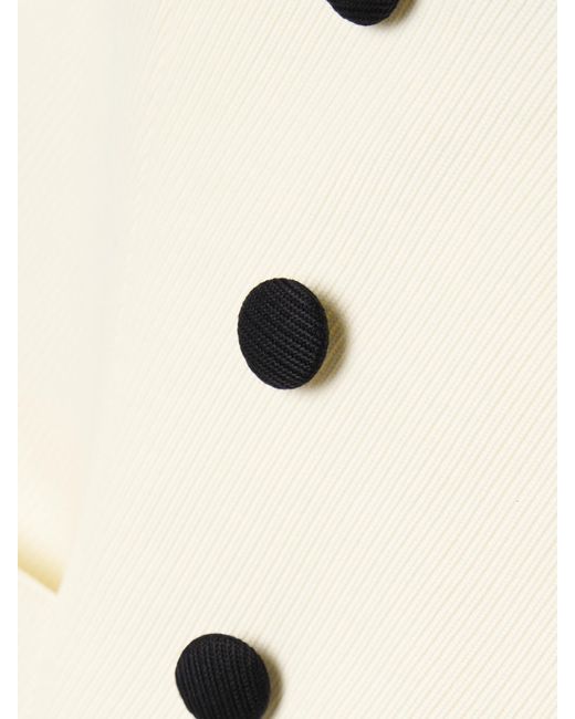 Bode Natural Seymour Two-Tone Cotton-Twill Mini Dress