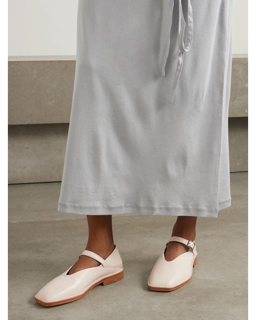 Lemaire Natural Leather Ballet Flats