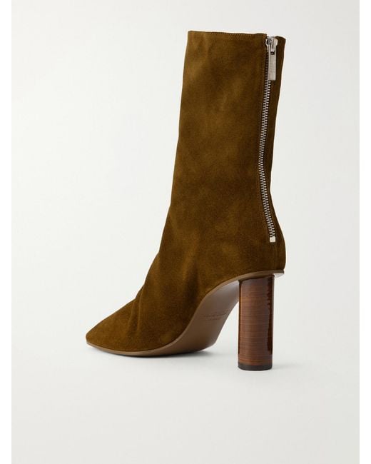 Paris Texas Brown Alice 85 Suede Ankle Boots