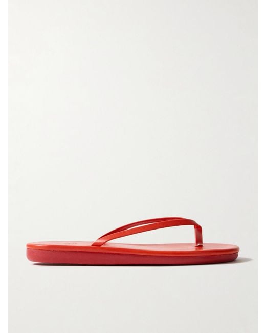 Ancient Greek Sandals Red Saionara Zehensandalen Aus Leder