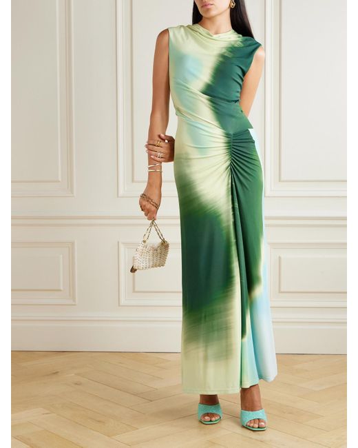 jonathan simkhai green dress Jonathan Simkhai Sevilla Cady Midi Dress – My Store