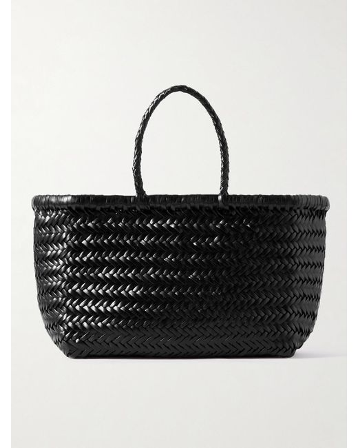 Dragon Diffusion Black Bamboo Triple Jump Kleine Tote Aus Geflochtenem Leder