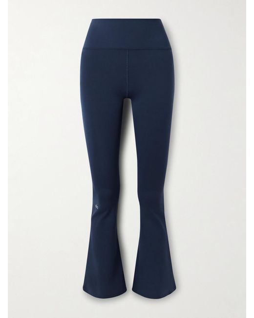 Alo Yoga Blue Airbrush Flared Leggings