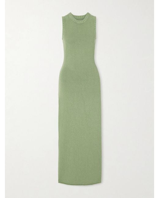 Sir Green Lula Open-Back Knitted Maxi Dress
