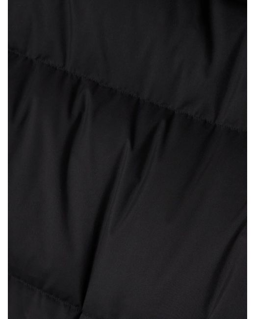 lululemon athletica Black Wunder Puff Steppweste Aus Softmatte-Material Mit Kapuze Und Daunenfüllung