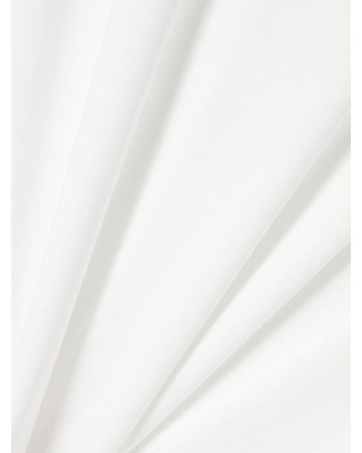 CDLP White Tencel Lyocell And Cotton-Blend T-Shirt