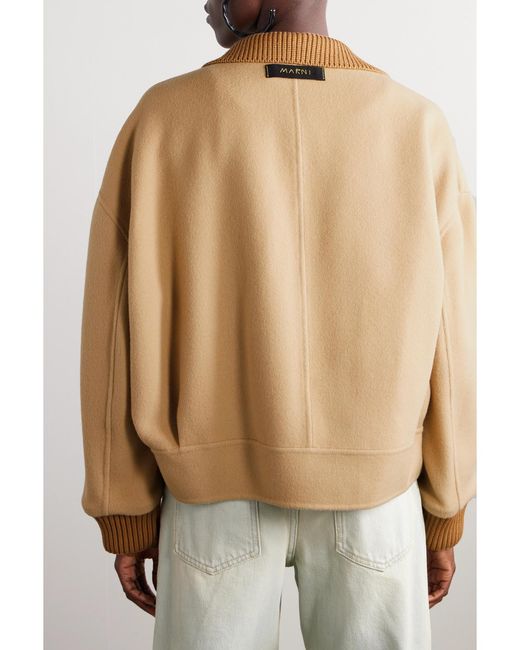 Marni Natural Wool-Blend Jacket