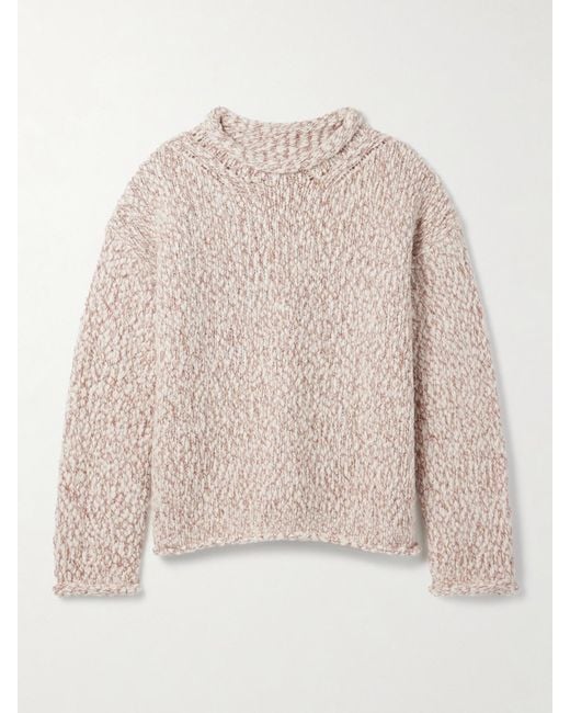 La Ligne Natural Fluffy Marina Merino Wool-Blend Sweater