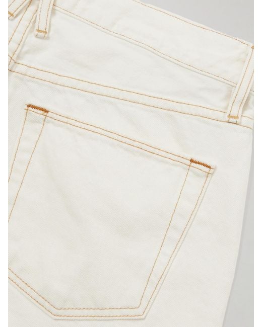 SLVRLAKE Denim White Lexi Low-Rise Wide-Leg Jeans
