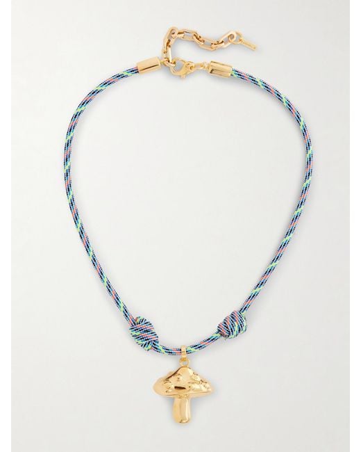 Joolz by Martha Calvo Multicolor Trippy-Plated Cord Necklace