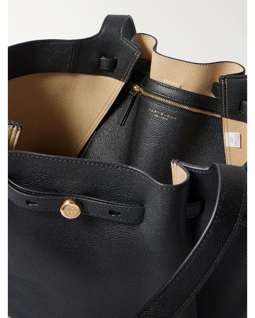 Tory Burch Black Romy Tote Aus Strukturiertem Leder