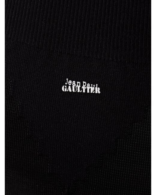 Jean Paul Gaultier Black Maxirock Aus Strick