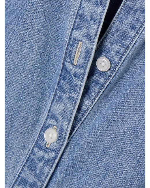 Veronica Beard Fuller Denim Midi Shirt Dress in Blue | Lyst