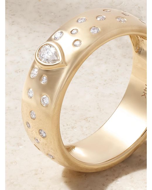 Roxanne First Natural Cigar Constellation 14-Karat And Diamond Ring