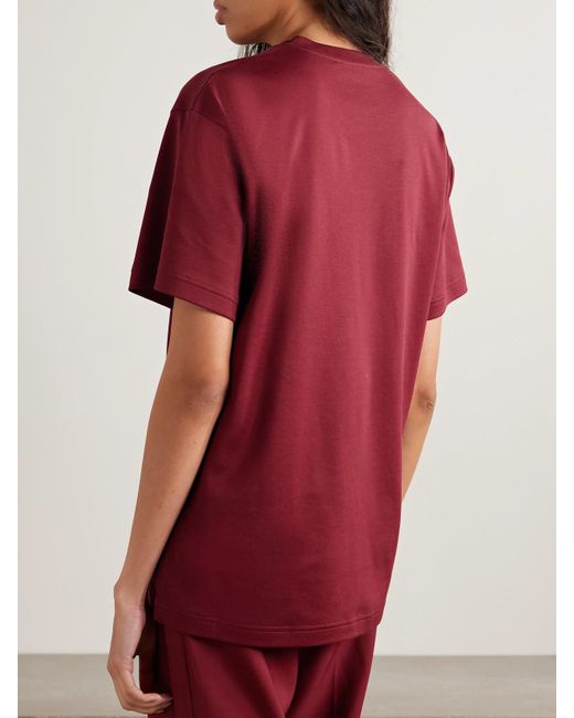 Gucci Red T-Shirt Aus Baumwolljersey Mit Logo, Grösse