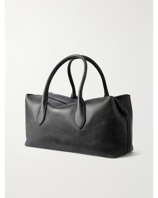 Polo Ralph Lauren Black Leather Tote Bag