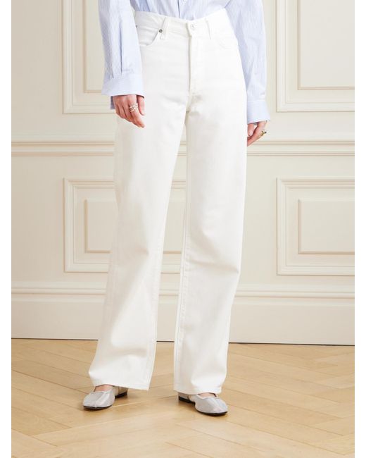 Citizens of Humanity White Annina High-Rise Straight-Leg Jeans