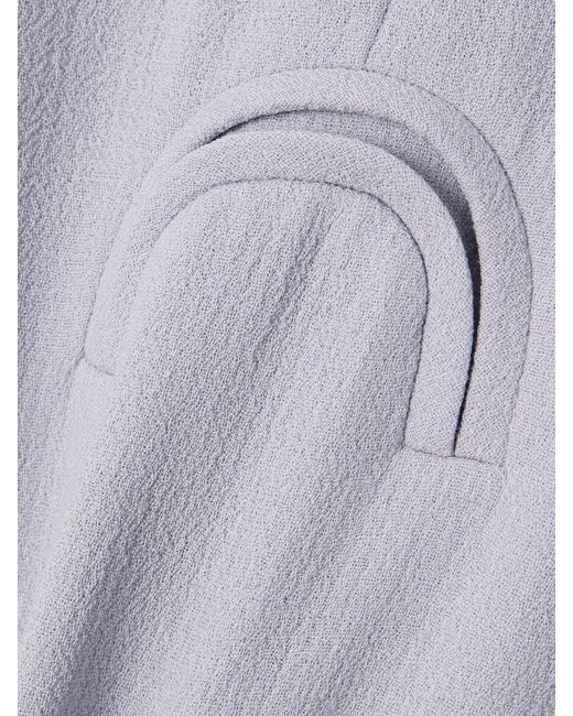 Blazé Milano Blue Fox Pleated Wool Tapered Pants