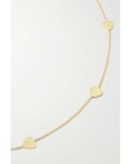 Jennifer Meyer White Heart-By-The-Inch Kette Aus 18 Karat