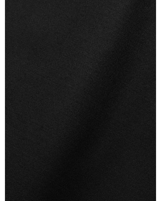 Brandon Maxwell Black The Joelle Wool And Silk-Blend Mini Dress
