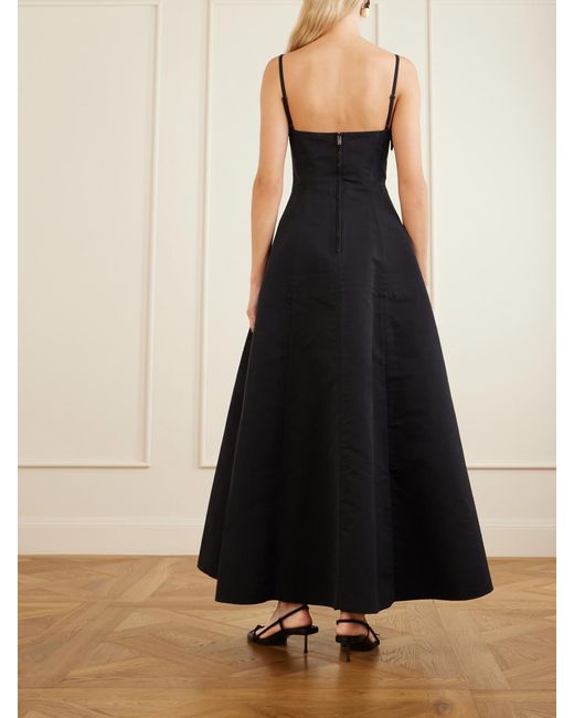 FFORME Blue Neneh Cotton And Silk-Blend Maxi Dress